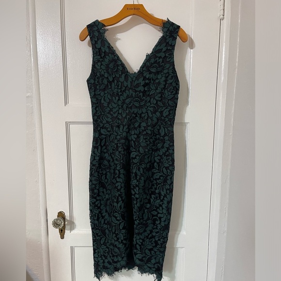 Eliza J Green Lace Midi Dress - Picture 4 of 11